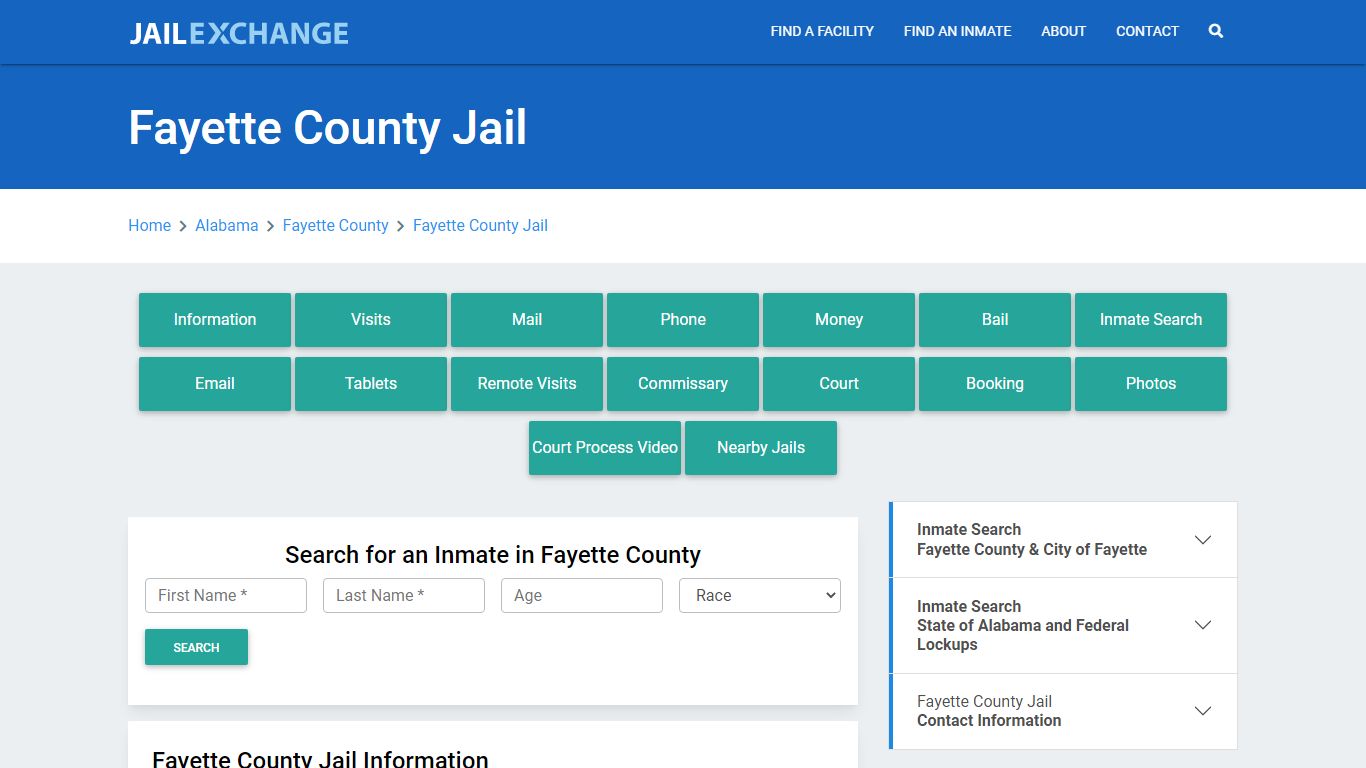 Fayette County Jail Roster Lookup, AL, Inmate Search