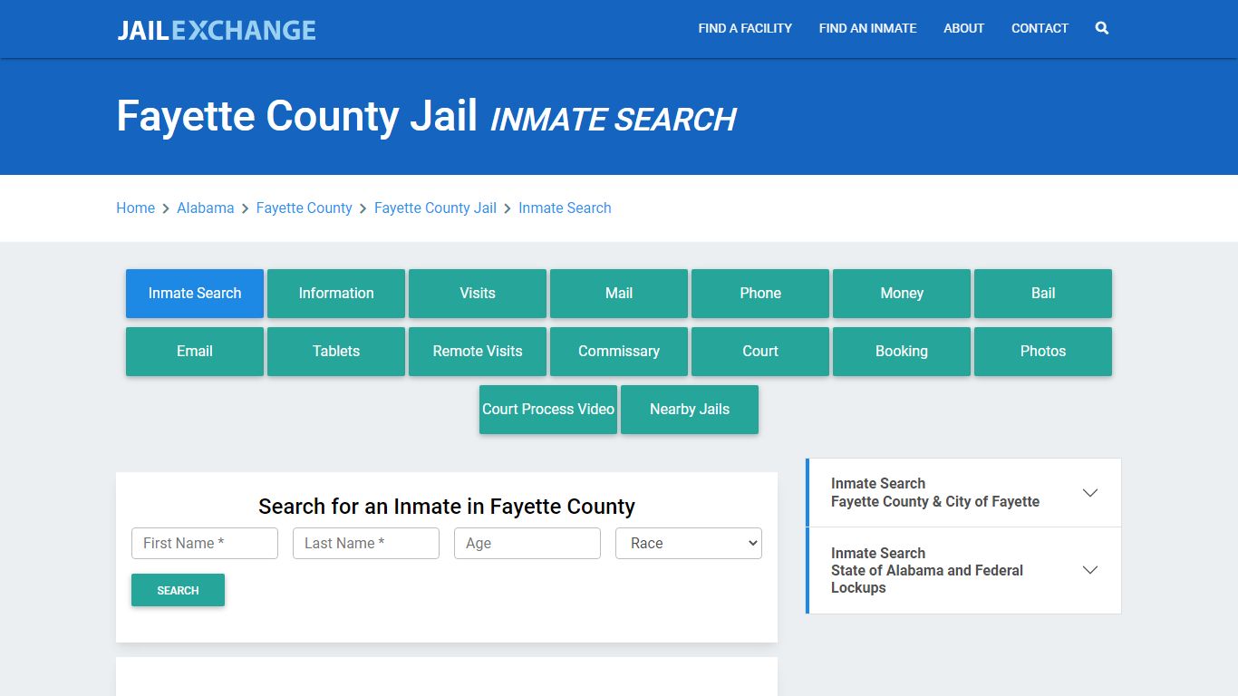 Fayette County Jail, AL Inmate Search: Roster & Mugshots